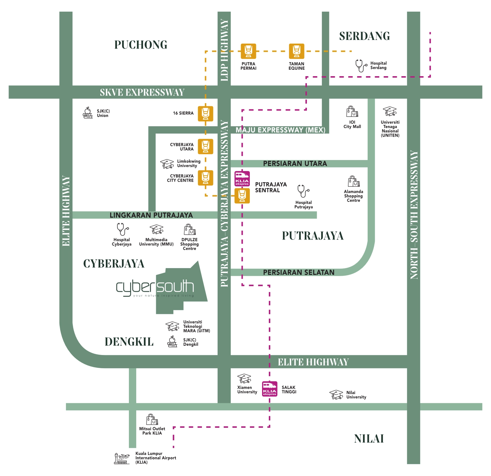 Avalon Cybersouth Location Map